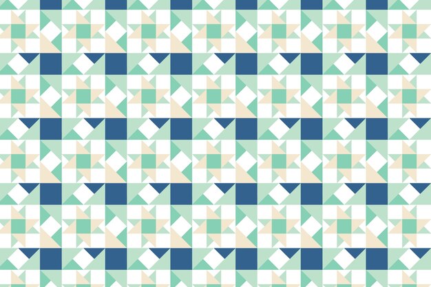 Patrón geométrico colorido de diseño plano
