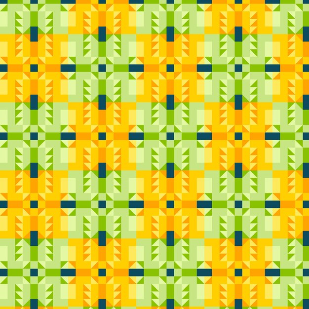 Patrón geométrico colorido de diseño plano