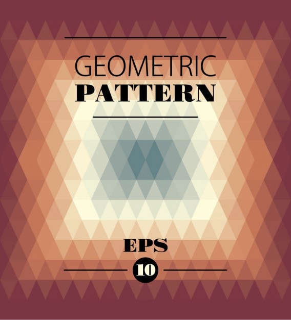 Patrón geométrico en estilo caleidoscopio
