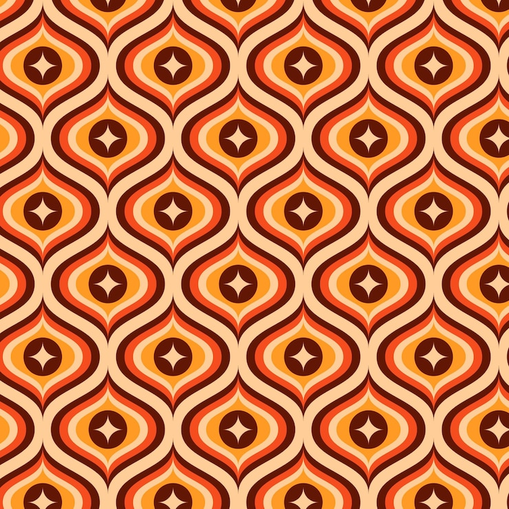 Vector gratuito patrón geométrico groovy