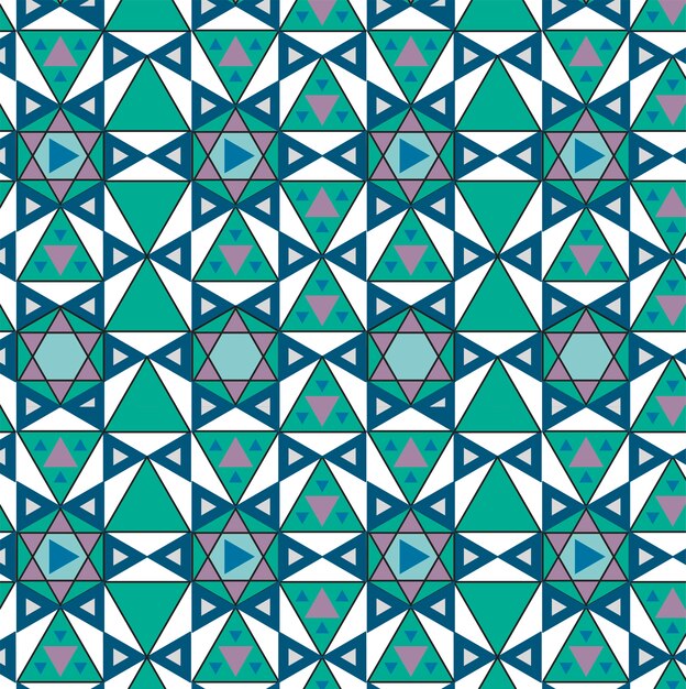 Patrón geométrico vintage inspirado