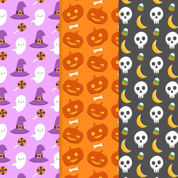 Patron para halloween dibujado a mano
