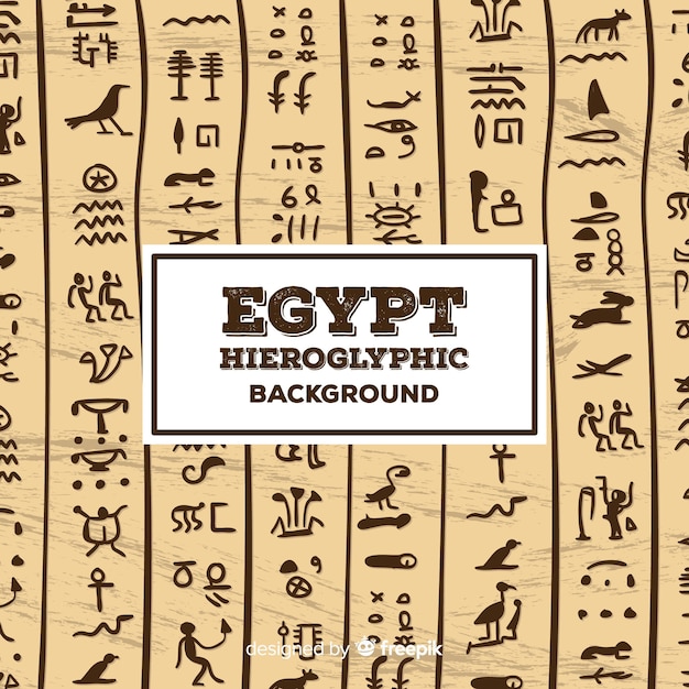 Patrón de jeroglíficos de egipto