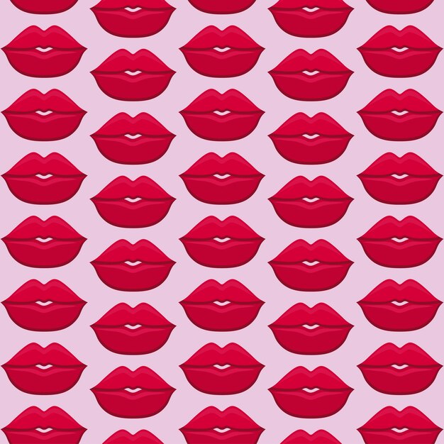 Patrón de labios femeninos de sensualidad.