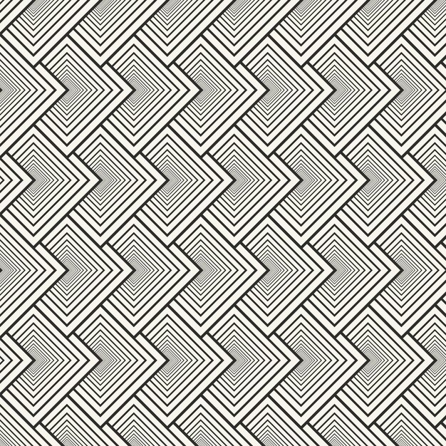 Patrón de líneas abstractas de diseño plano lineal