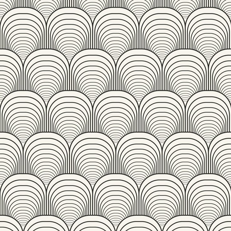 Vector gratuito patrón de líneas abstractas de diseño plano lineal