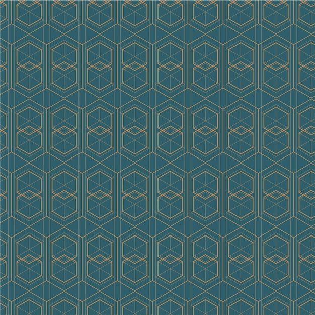 Patrón de líneas abstractas de diseño plano lineal