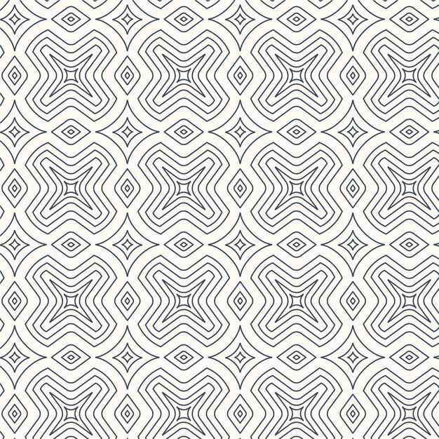 Patrón de líneas abstractas de diseño plano lineal