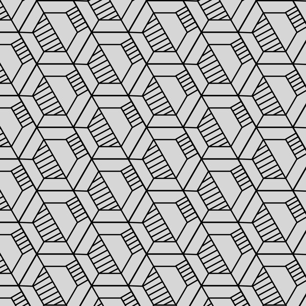 Patrón de líneas abstractas planas lineales