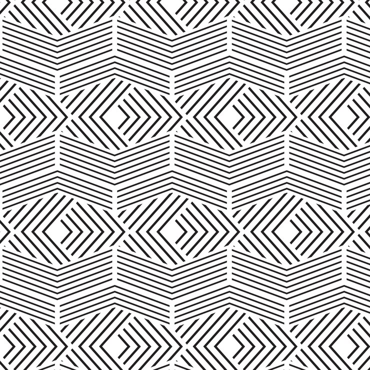 Vector gratuito patrón de líneas abstractas planas lineales