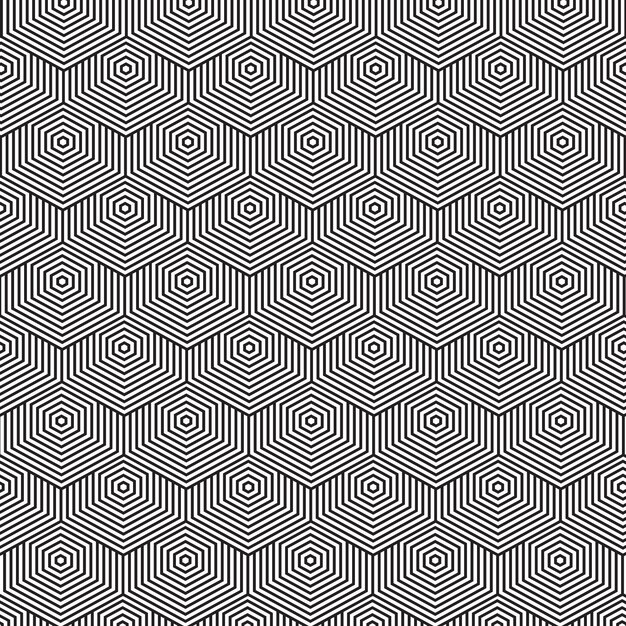 Patrón de líneas abstractas planas lineales