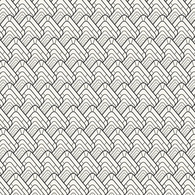 Patrón de líneas abstractas planas lineales