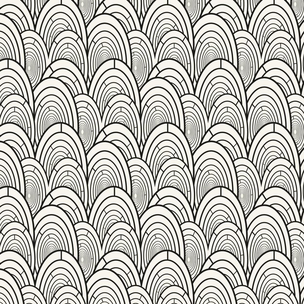 Patrón de líneas abstractas planas lineales
