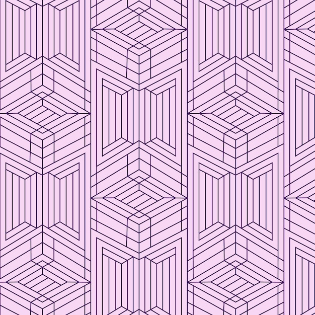 Patrón de líneas abstractas planas lineales