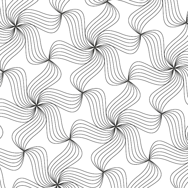 Patrón de líneas abstractas planas lineales