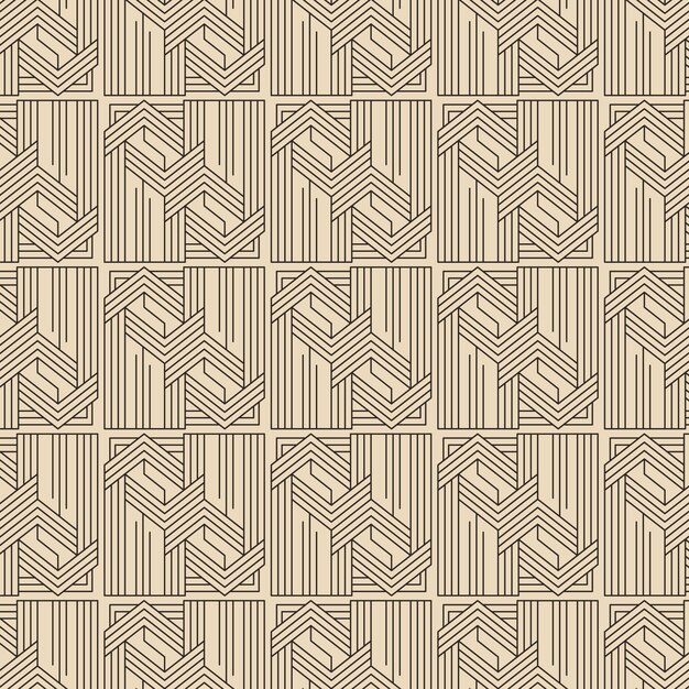 Patrón de líneas abstractas planas lineales