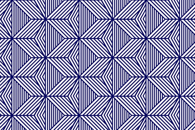 Patrón de líneas abstractas planas lineales