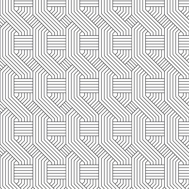 Patrón de líneas abstractas planas lineales