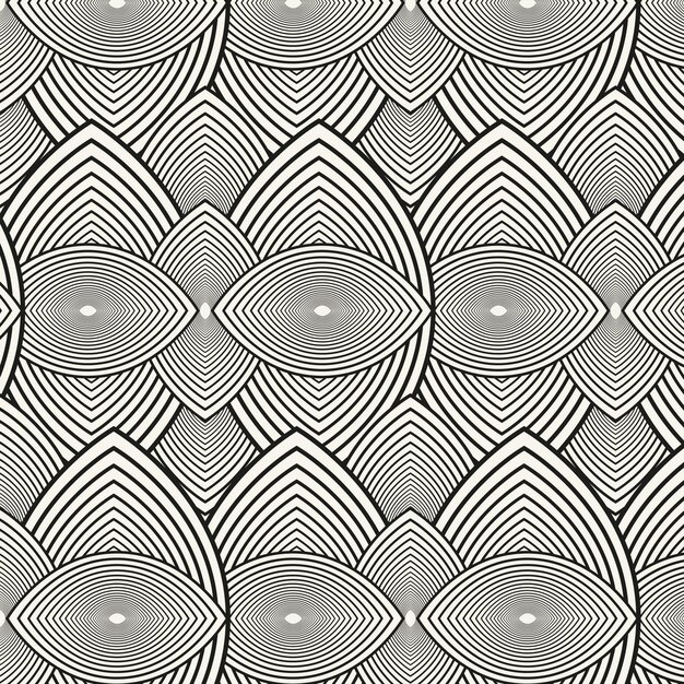 Patrón de líneas abstractas planas lineales
