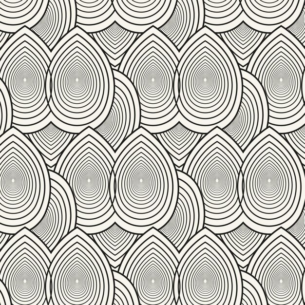Patrón de líneas abstractas planas lineales