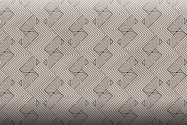 Patrón de líneas abstractas planas lineales