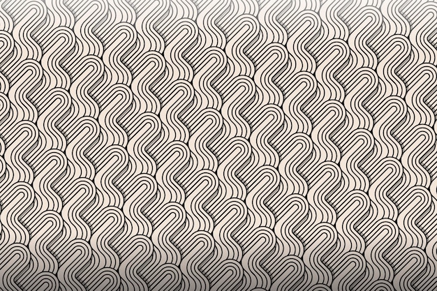 Patrón de líneas abstractas planas lineales