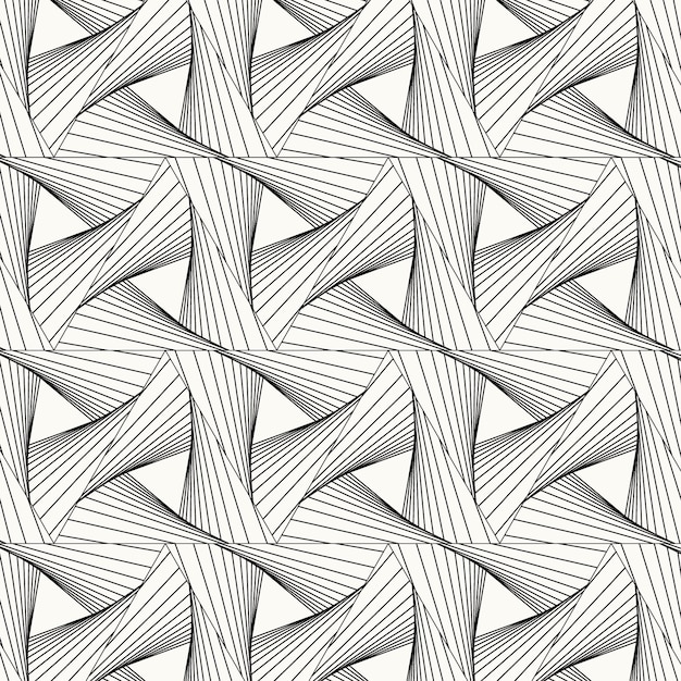 Patrón de líneas abstractas planas lineales