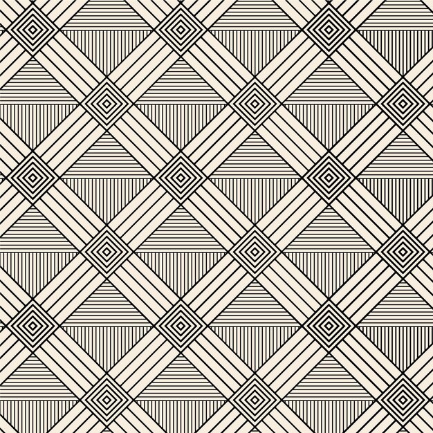 Patrón de líneas abstractas planas lineales