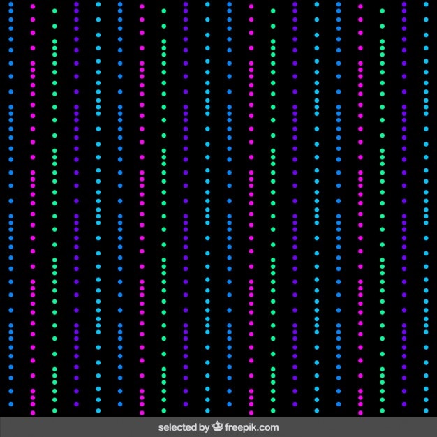 Patrón de lineas de colores hechas con puntos