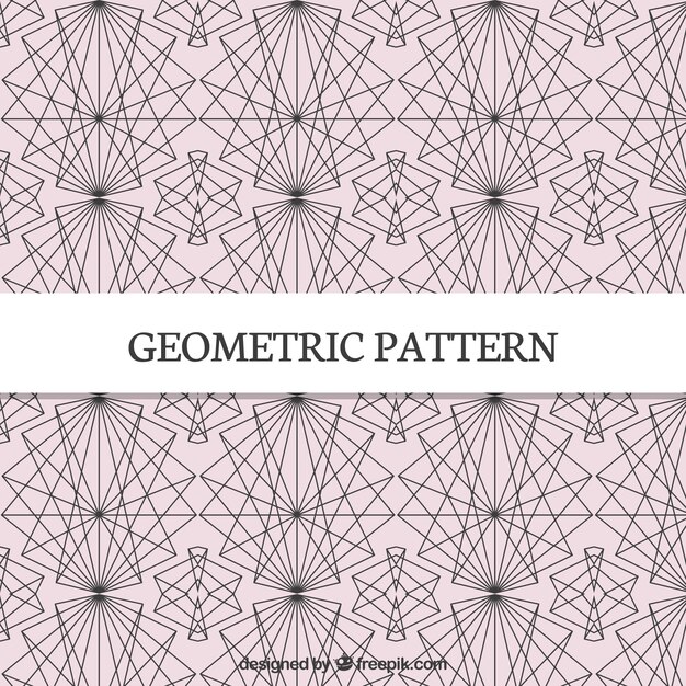Patrón de líneas geométricas 