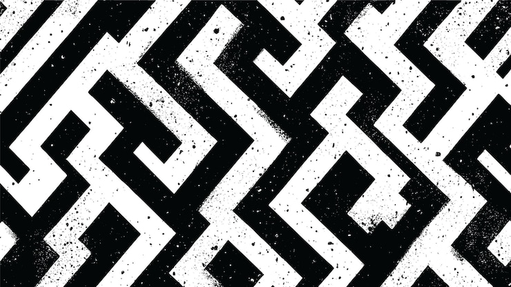 Vector gratuito patrón de líneas en zigzag