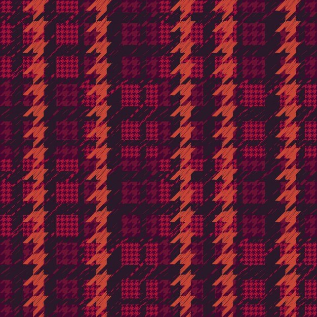 Patrón magenta de pata de gallo