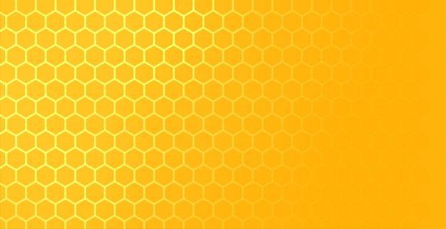 Vector gratuito patrón de malla de panal hexagonal amarillo con espacio de texto