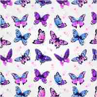 Vector gratuito patrón de mariposa de diseño plano
