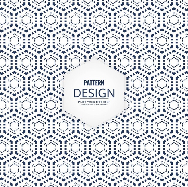 Patrón monocromático hexagonal