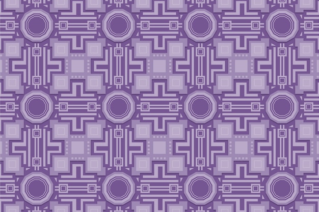 Vector gratuito patrón monocromático morado con formas