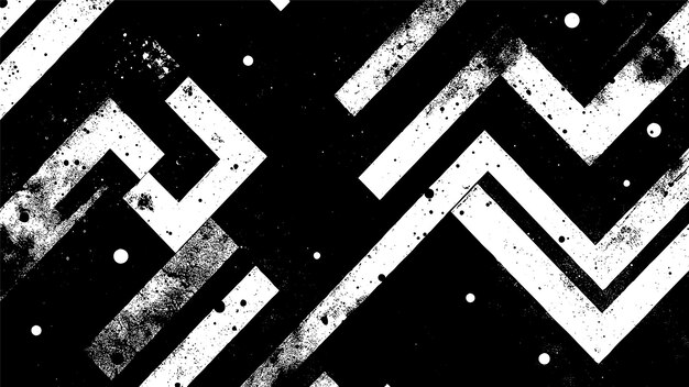 patrón monocromático del pincel de tinta
