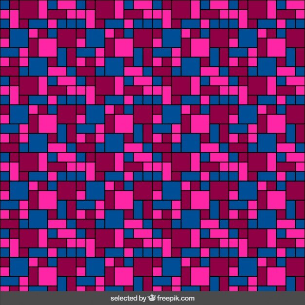Patrón de mosaico de colores