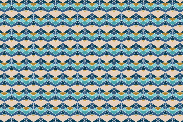 Patrón de mosaico geométrico de diseño plano