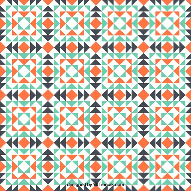 Patrón de mosaico geométrico