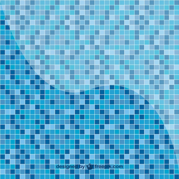 Patrón de mosaico de piscina