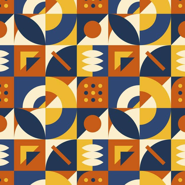 Patrón de mosaico plano