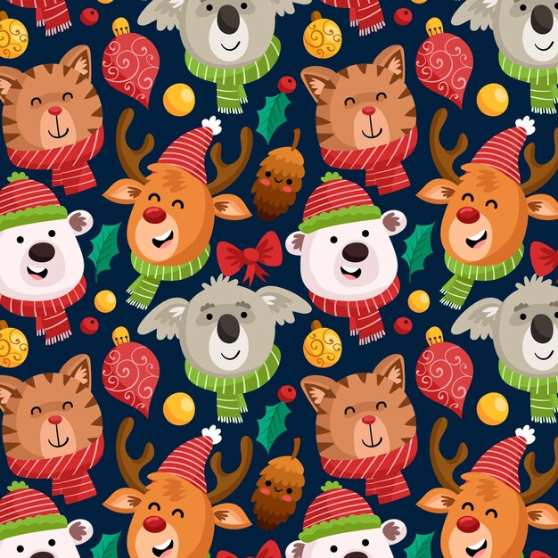 Patrón de navidad divertido