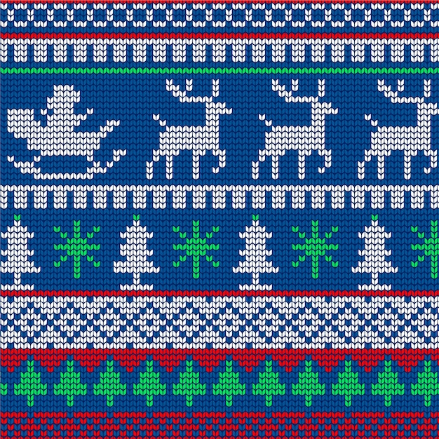 Patrón de navidad de punto
