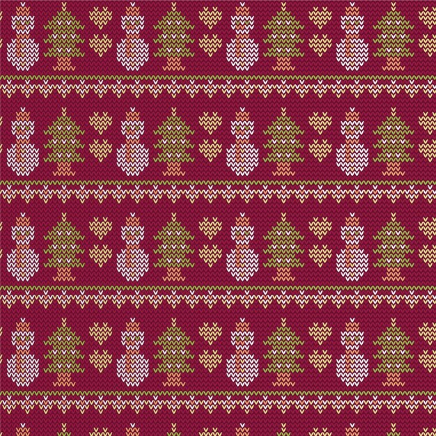 Patrón de navidad de punto