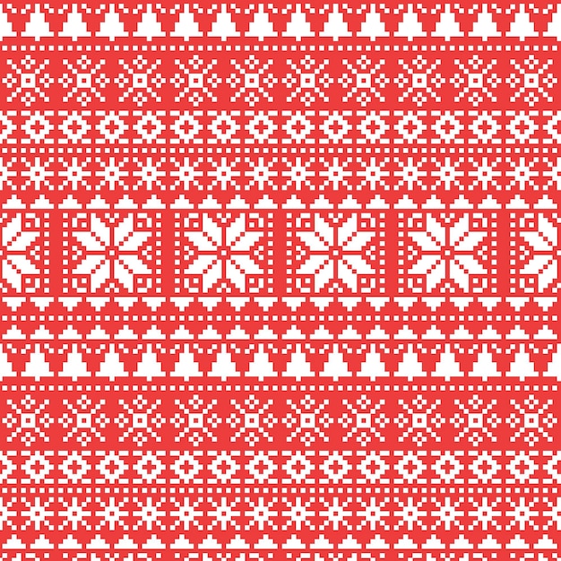Patrón de navidad de punto