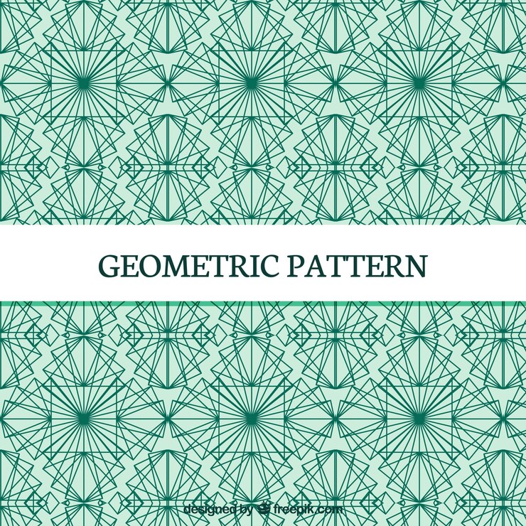 Vector gratuito patrón ornamental geométrico