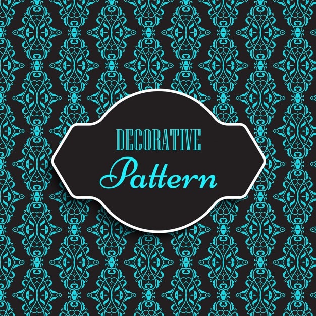 Vector gratuito patrón con ornamentos