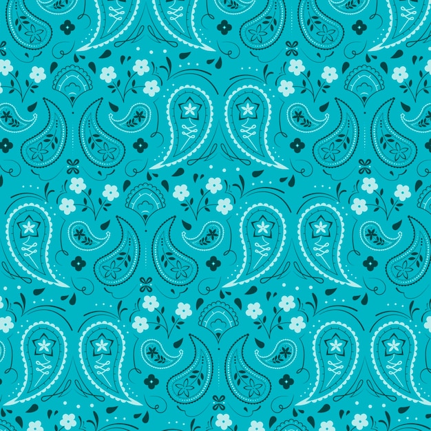 Vector gratuito patrón de paisley bandana