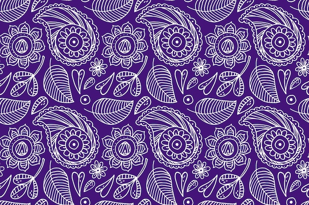 Vector gratuito patrón de paisley bandana